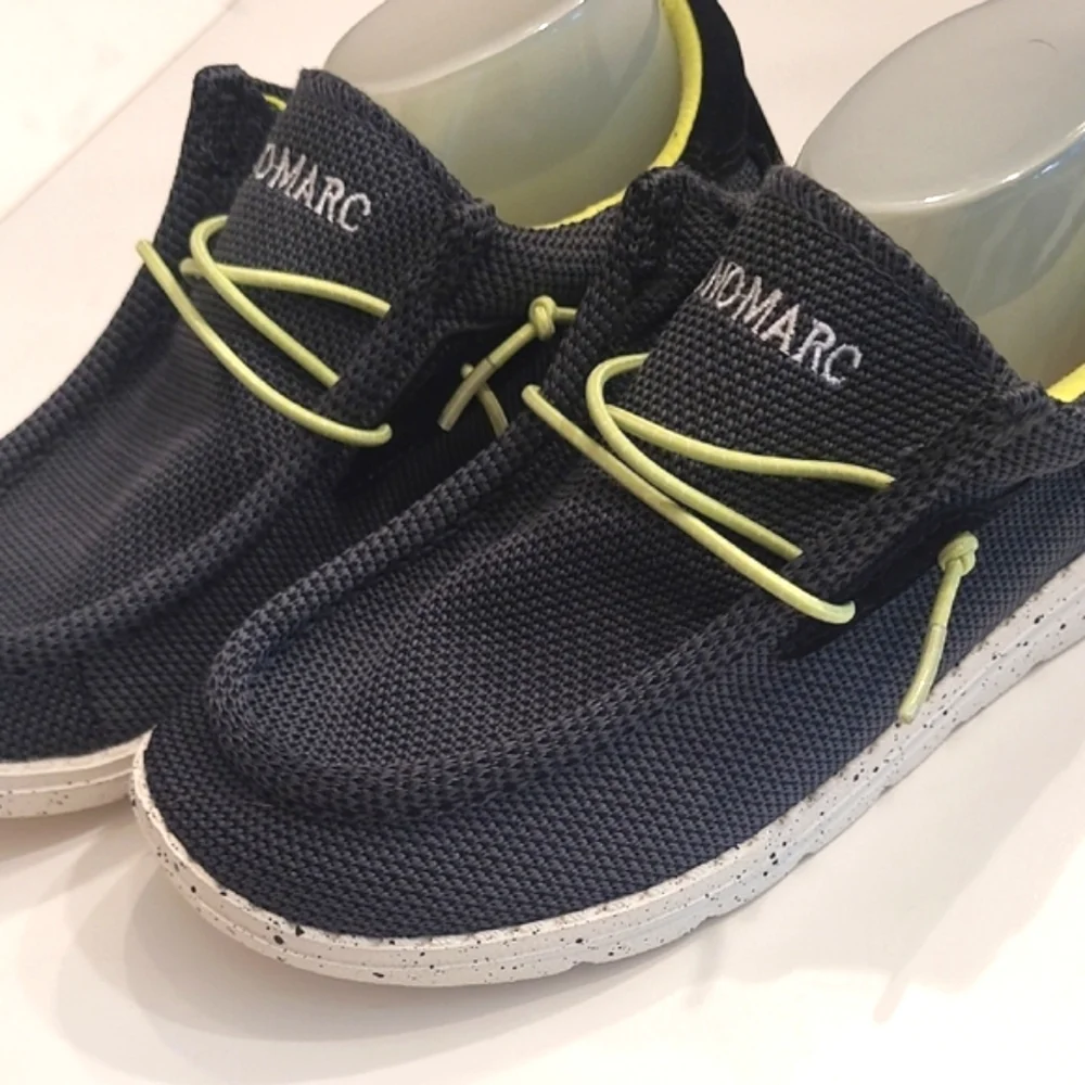 Bruno Marc Slip-On Fur Casual Loafer Unisex Knit Canvas Moccasin Sneaker Sz 3